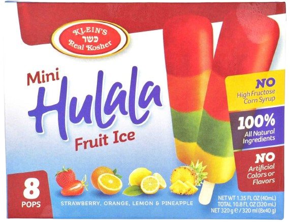 8 X MINI HULALA KOSHER FRUIT ICE