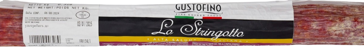 GLATT KOSHER STRINGOTTO SALAMI GF SL 350 GR.