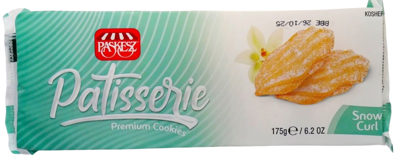 KOSHER BISCUITS PATISSERIE SNOW CURL PASKESZ 200 GR.