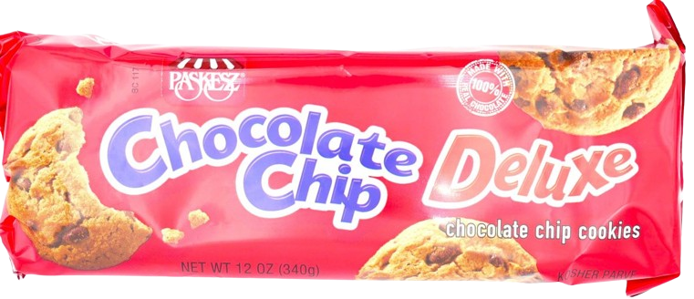 KOSHER CHOCOLATE CHIP COOKIES DELUXE PASKESZ 340 GR.