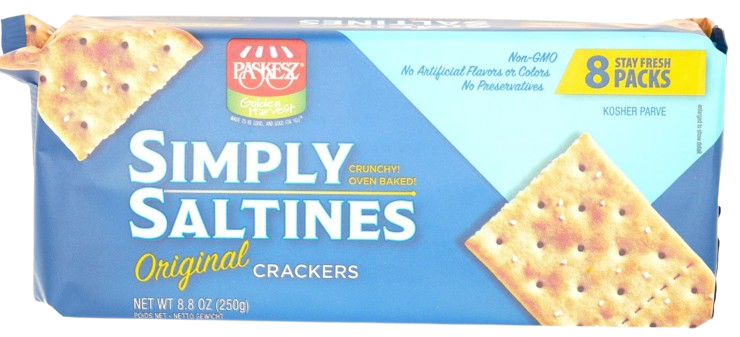 KOSHER CRACKERS SIMPLY SALTINES ORIGINAL 250 GR.