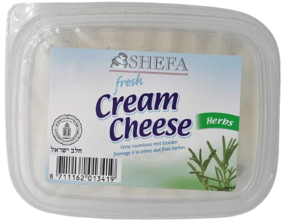KOSHER CREAM CHEESE WITH HERBS SHEFA 150 GR.