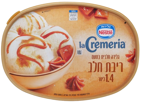 KOSHER ICE CREAM NESTLE LA CREMERIA DULCHE DE LECHE 1,4 LT