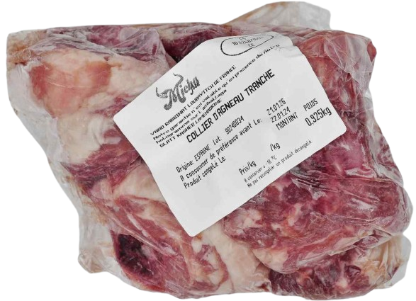 KOSHER LAMB NECK GLATT SL 1 KG.