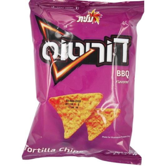 KOSHER DORITOS TORTILLA CHIPS BBQ 70 GR.