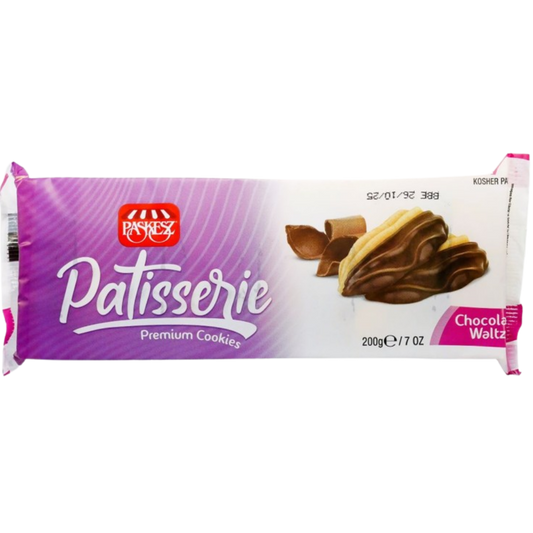 KOSHER PATISSERIE BISCOTTI VALZER AL CIOCCOLATO PASKESZ 200 GR.