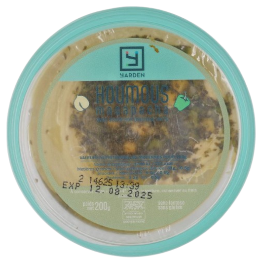 KOSHER HOUMUS E MASABACHA (PICCANTE) YARDEN 200 GR.