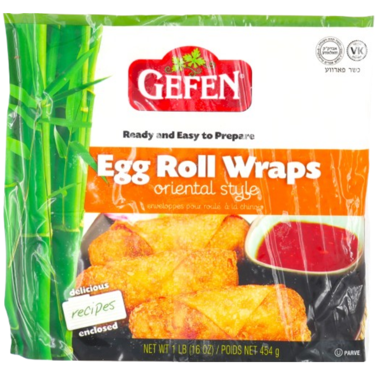 INVOLTINI PRIMAVERA KOSHER GEFEN 454 GR.