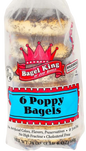 6 MEZONOT POPPYSEEDS KOSHER BAGELS