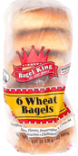 6 WHOLE WHEAT KOSHER BAGELS MEZONOT