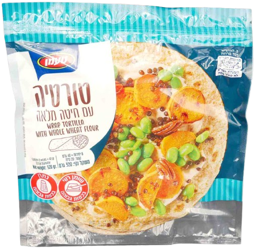 8 KOSHER WHOLE WHEAT TORTILLA TAAMAN Ø20 CM  320G