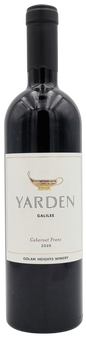 CABERNET FRANC YARDEN  750 ML. Kosher Red Wine  Golan Heights Israel