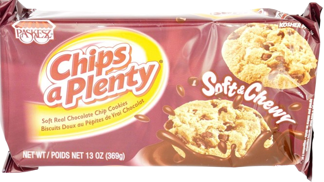 CHIPS A PLENTY SOFT & CHEWY KOSHER CHOCOLATE CHIP COOKIES PASKEZ 369 G
