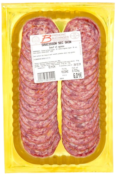 GLATT KOSHER BEEF SALAMI  130 GR.