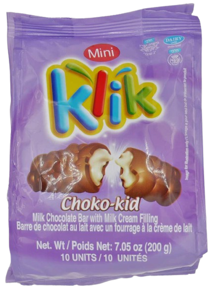KLIK MINI CHOKO KID KOSHER CHOCOLATE 200 GR.
