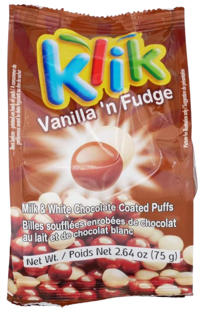 KLIK VANILLA FUDGE KOSHER CHOCOLATE 75 GR.