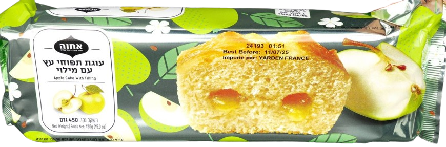 KOSHER APPLE FILLED CAKE ACHVA 400 GR.