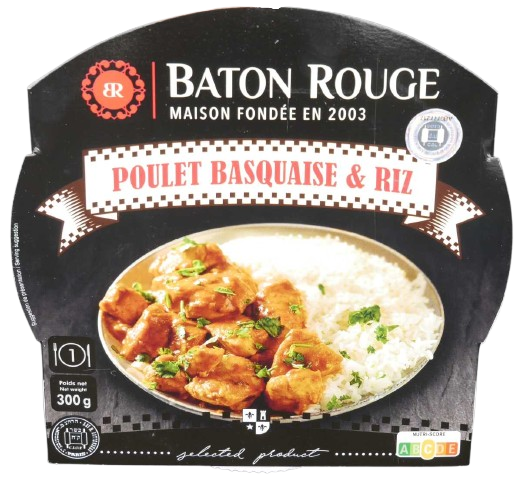 KOSHER BASQUE-STYLE CHICKEN WITH RICE BR 300 GR.