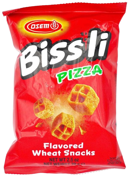 KOSHER BISSLI PIZZA SNACK OSEM 70 GR.