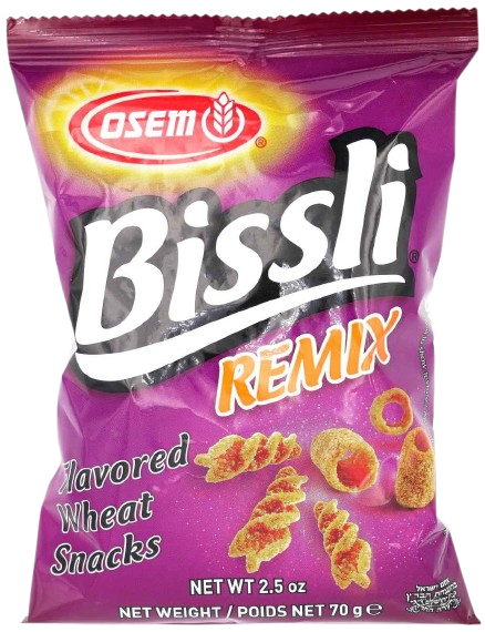 KOSHER BISSLI REMIX SNACK OSEM 70 GR.