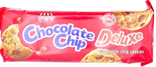 KOSHER CHOCOLATE CHIP COOKIES DELUXE PASKESZ 340 GR.