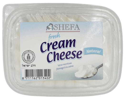 KOSHER CREAM CHEESE NATURAL SHEFA 150 GR.