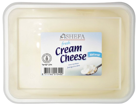KOSHER CREAM CHEESE SHEFA NATURAL 1 KG.
