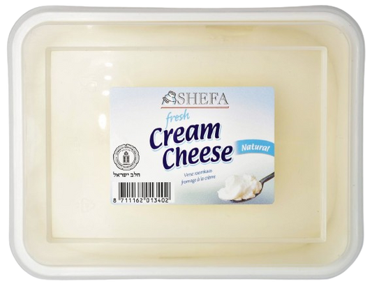 KOSHER CREAM CHEESE SHEFA NATURAL 1 KG.