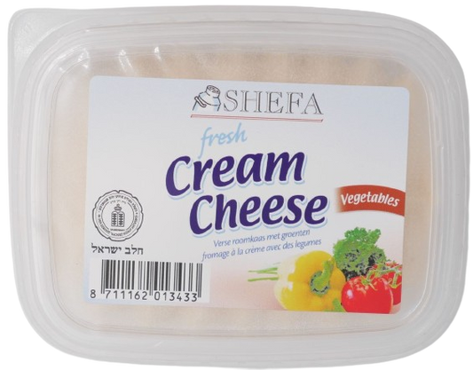 KOSHER CREAM CHEESE SHEFA WITH VEGETABLES 150 GR.