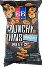 KOSHER CRUNCHY THIN  PRETZELS SEA SALT 300 GR.
