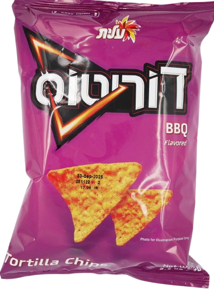 KOSHER DORITOS TORTILLA CHIPS BBQ 70 GR.
