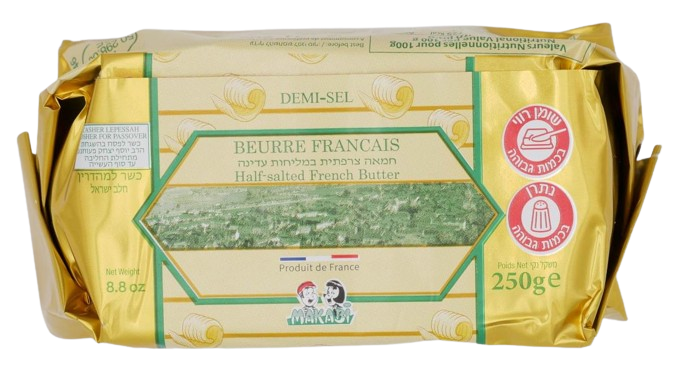 KOSHER FRENCH BUTTER DEMI-SEL MK 250 GR.