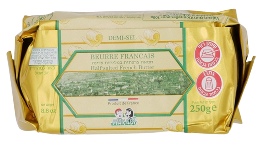 KOSHER FRENCH BUTTER DEMI-SEL MK 250 GR.
