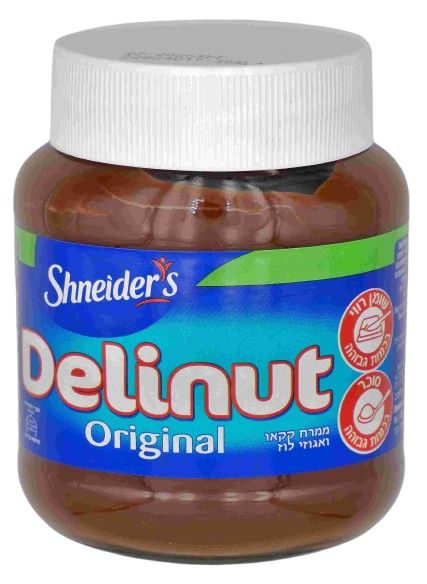 KOSHER HAZELNUT CREAM DAIRY FREE DELINUT 350 GR.