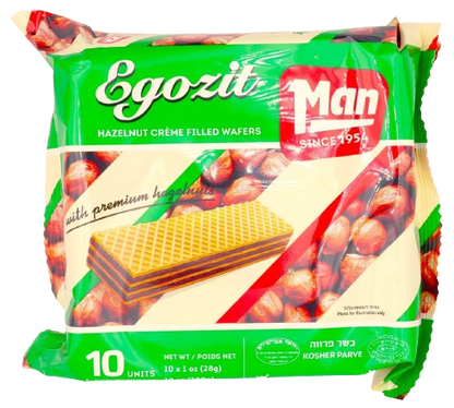 KOSHER HAZELNUT WAFERS MAN 10 X 28 GR.