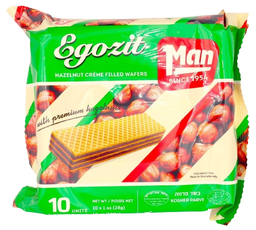 KOSHER HAZELNUT WAFERS MAN 10 X 28 GR.