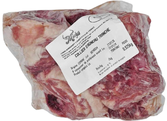 KOSHER LAMB NECK GLATT SL 1 KG.