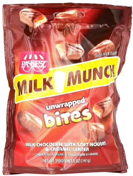 KOSHER MILK MUNCH BITES 141 GR. MILK CHOCOLATE BAR
