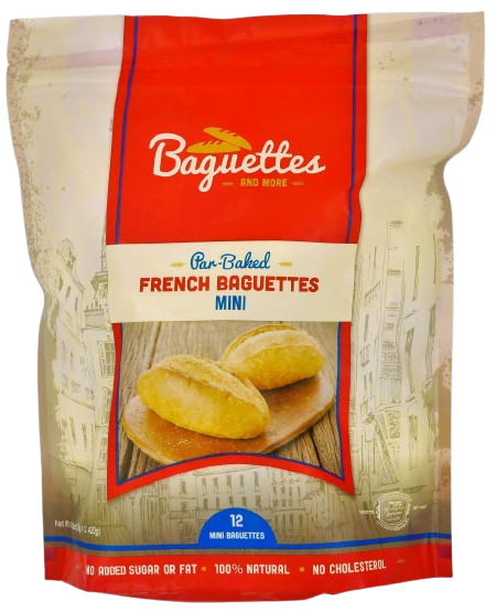 KOSHER MINI BAGUETTE PRECOOKED 12 X 35 GR