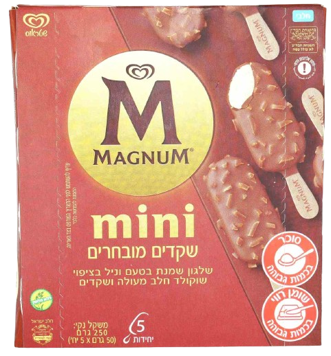 KOSHER MINI MAGNUM ALMONDS ICE CREAM 