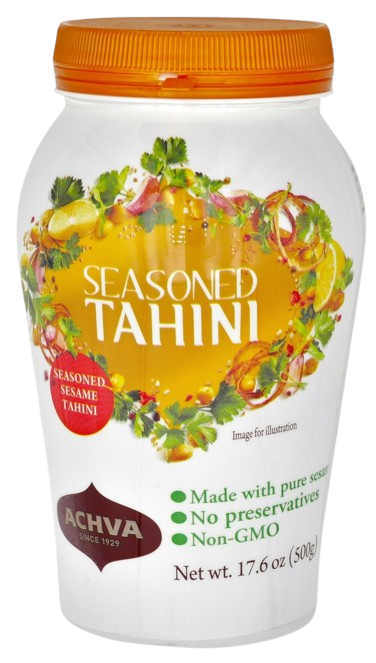 KOSHER PURE SEASONED TAHINI ACHVA 500 GR.