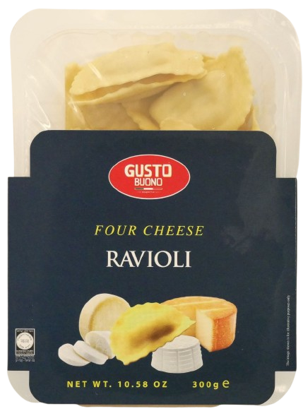 KOSHER RAVIOLI FOUR CHEESES 300 GR.