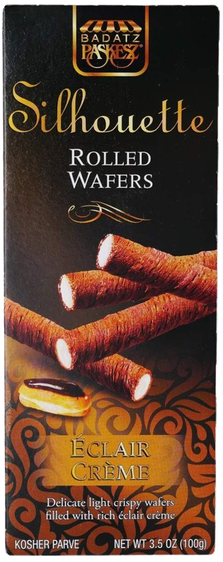 KOSHER ROLLED WAFER ECLAIR CREME SILHOUETTE 100 GR.