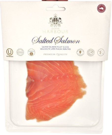 KOSHER SALMON SLICES LIGHTLY SALTED 200 GR.