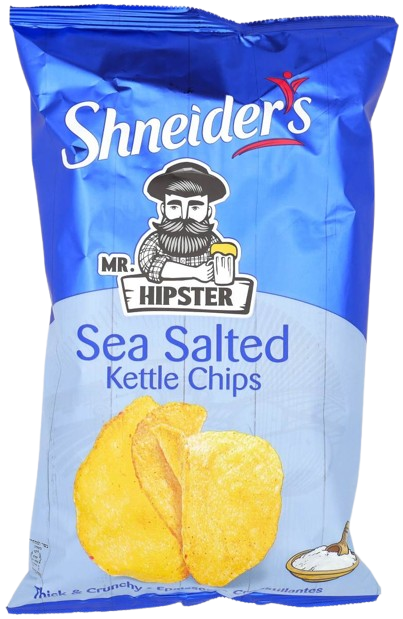 KOSHER SEA SALTED KETTLE CHIPS 120 GR.