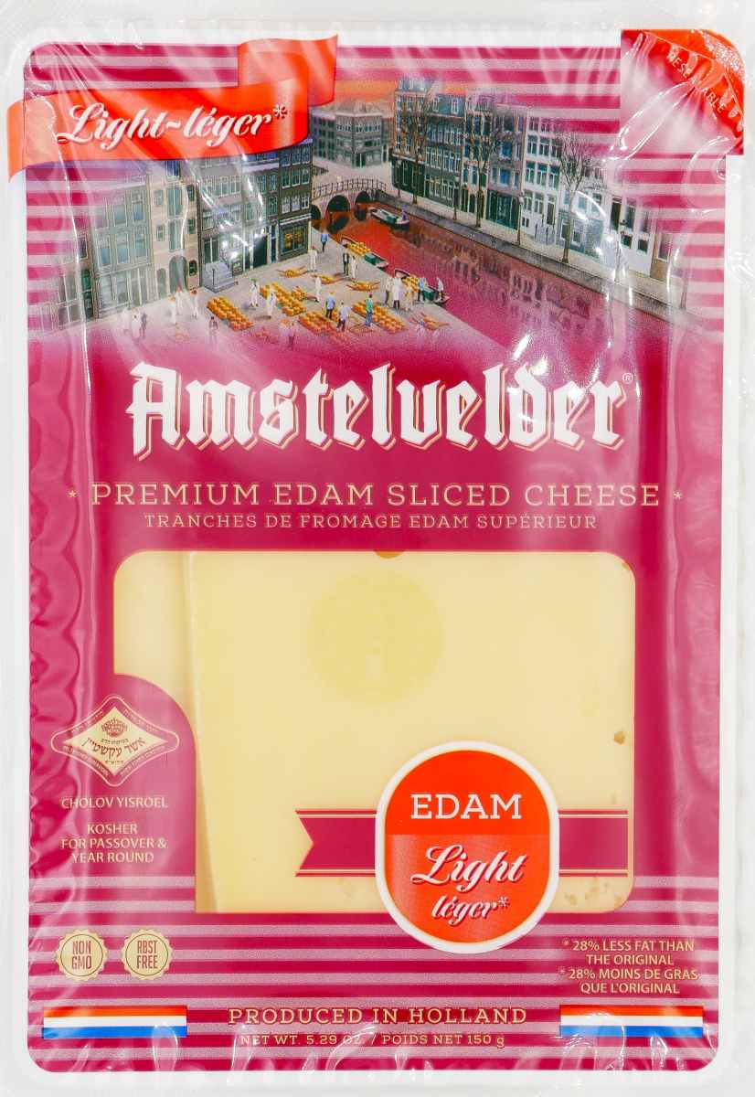 KOSHER SLICED EDAM LIGHT AMS 150G