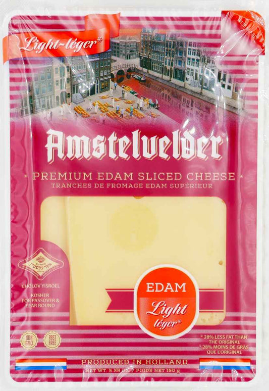 KOSHER SLICED EDAM LIGHT AMS 150G
