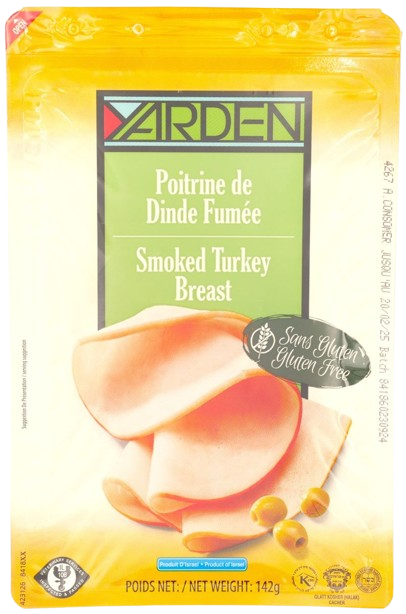 KOSHER SMOKED TURKEY BREAST 142 GR.