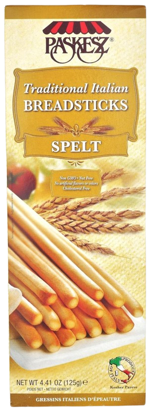 KOSHER SPELT BREADSTICKS PASKESZ 125 GR.
