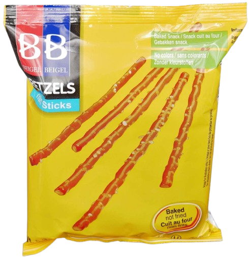 KOSHER THIN STICK PRETZELS BB  150 GR.
